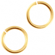 DQ European metal jump ring 6.5mm Gold (nickel free)