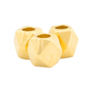 DQ European metal beads diamond shape 3x3mm Gold (nickel free)