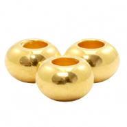 DQ European metal beads 6mm Gold (nickel free)