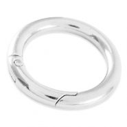 DQ European metal findings key chain ring 35mm Antique Silver (nickel free)