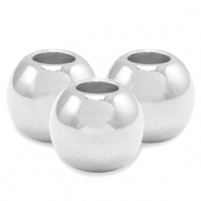 DQ European metal beads 2.5mm Antique Silver (nickel free)
