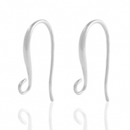 DQ European metal findings earrings Antique Silver (nickel free)