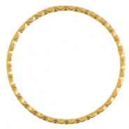 DQ European metal findings closed rings 45mm Gold (nickel free)