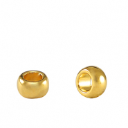DQ European metal beads rondelle 5mm Gold (nickel free)