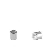 DQ European metal beads tubes Antique Silver (nickel free)