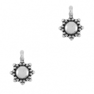 DQ European metal charms Antique Silver (nickel free)