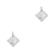 DQ European metal charms Antique Silver (Nickelfree)