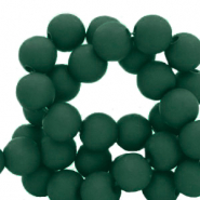 6 mm acrylic beads Dark Green