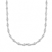 Stainless steel necklaces with ball Silver