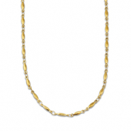 Stainless steel necklaces oval Gold