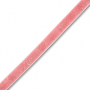 Velvet ribbon Vintage Pink-Silver Glitter