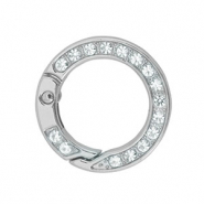Colourful jewellery findings key chain ring Silver