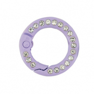 Colourful jewellery findings key chain ring Purple