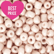Glass seed beads 6/0 (4mm) Nude beige