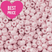 Glass seed beads 8/0 (3mm) Light Pink