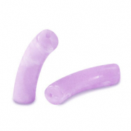 Acrylic beads tube Lilac Marble