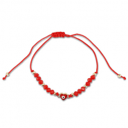 Ready-made Bracelets mixed beads Red-Gold