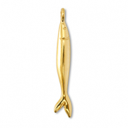 DQ European metal charms fish Gold (Nickelfree)