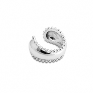 Stainless steel earrings ear cuff Silver