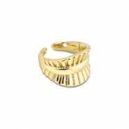Stainless steel earrings ear cuff Gold