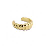 Stainless steel earrings ear cuff Gold
