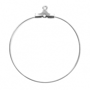 Stainless steel findings earrings charms Silver
