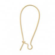 Stainless steel findings closable earrings Gold