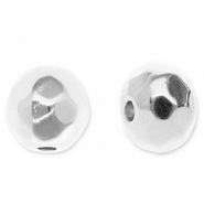 DQ European metal beads faceted cut 4mm Antique Silver (Nickelfree)