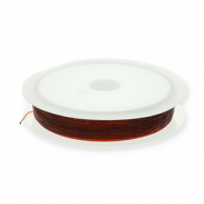 Elastic cord 0.5mm Brown