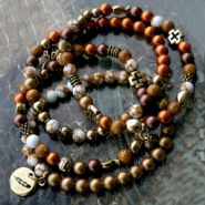 Inspirational Sets Glitterline natural stone and pearl shine glass beads