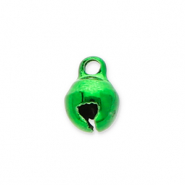 Metal charms little bells 6mm Green