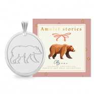 BY31&reg; Stainless steel charms bear Silver