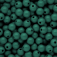 10 mm DQ acrylic beads shiny Mediterranea Green 19-4517 TCX