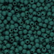 4 mm DQ acrylic beads shiny Mediterranea Green 19-4517 TCX