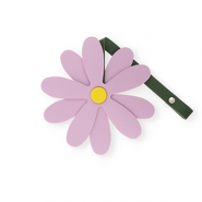 Statement charms flower Mauve Purple-Yellow-Dark Green