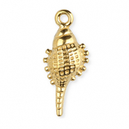 Stainless steel charms shell Gold