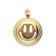BY31&reg; Stainless steel charms smiley Gold