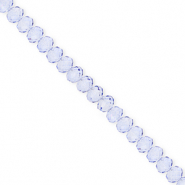 Top faceted beads 4x3mm disc Blue