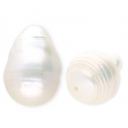 TQ Freshwater pearls drop high luster Natural White