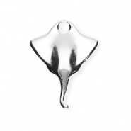 DQ European metal charms stingray Antique Silver (Nickelfree)