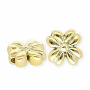 Acrylic beads flower Gold