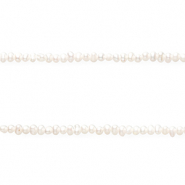 TQ Freshwater pearls vertical threading hole Natural White
