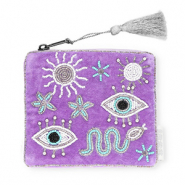 BY31® Pouch mystic Purple-White-Turquoise Blue-Silver