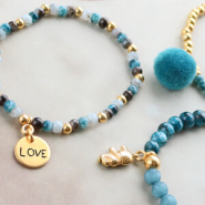 Inspirational Sets Colourful jewellery with golden details