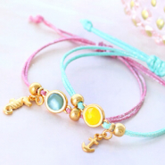 Inspirational Sets New: waxed cord metallic for unique bracelets