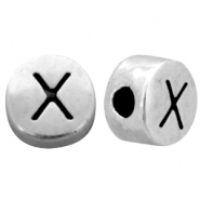 DQ European metal letterbead X Antique Silver (nickel free)