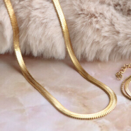 Inspirational Sets Elegant jewellery inspiration with stainless steel snake chain bracelets and necklaces