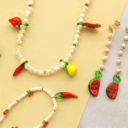 Inspirational Sets Get creative with glass charms fruit for the most beautiful jewellery sets