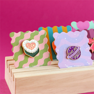 Inspirational Sets Trendy BY31® jewellery cards with pins as a gift