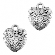 Metal beads and charms Metal silver beads and charms